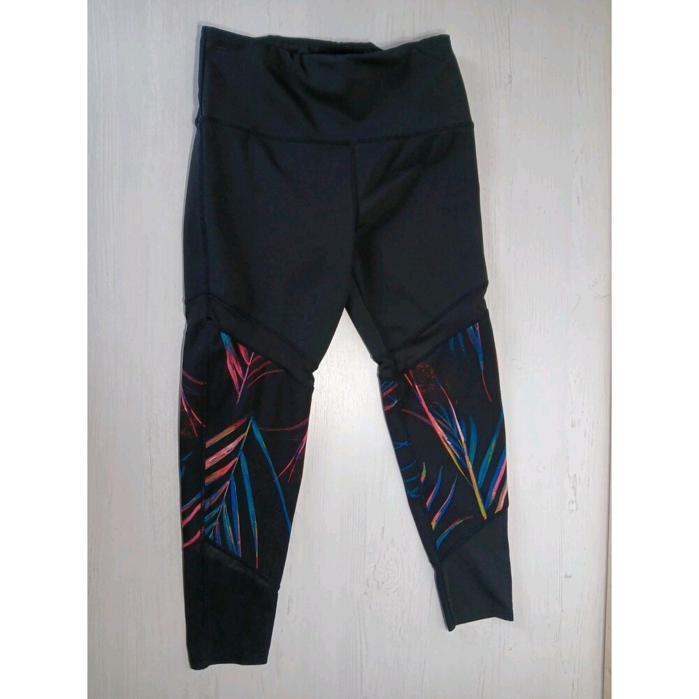 BSP Women’s XL Tropicana Moisture Wicking 7/8 Length Leggings  Sheer Cut Outs